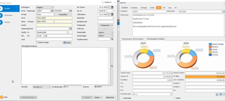 Kundenrundumblick mit KIsLXPRO für Lexware Warenwirtschaft Pro und Premium Software